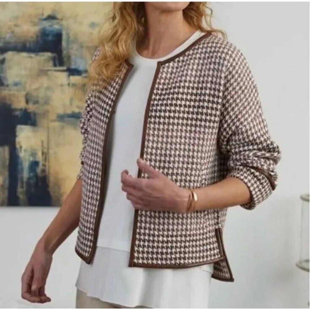 NWOT Soft Surroundings houndstooth jacket